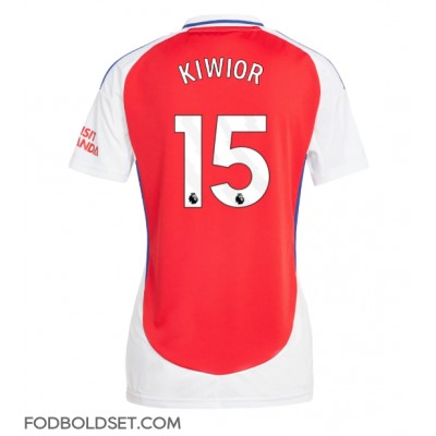 Arsenal Jakub Kiwior #15 Hjemmebanetrøje Dame 2024-25 Kortærmet Arsenal Jakub Kiwior #15 Hjemmebanetrøje Dame 2024-25 Kortærmet